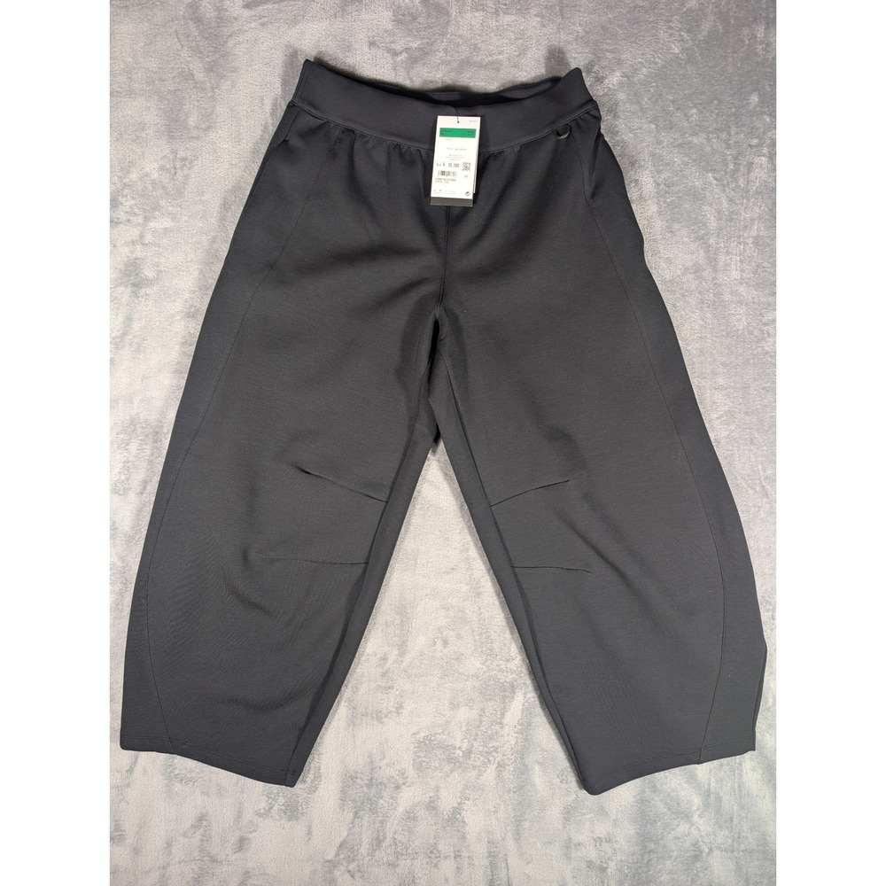 Nike 24.7 ImpossiblySoft Wide Leg Crop Pants Womens XL Black Asia Release NWT